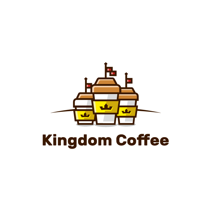 Логотип для сети кофеен «Kingdom Coffee», 2017